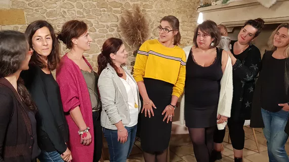 France et le groupe d'amies épicuriennes de St André de Cubzac France et le groupe d'amies épicuriennes de St André de Cubzac