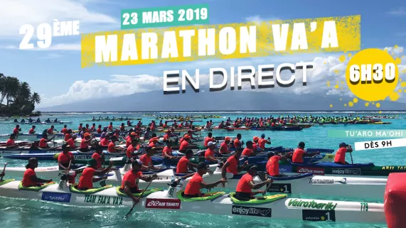 29ème marathon  va'a polynésie la 1ère