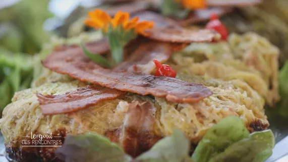 Le traditionnel chou farci au porc et aux pommes de Monheurt