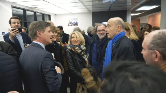 Nicolas Florian et Alain Juppé Nicolas Florian et Alain Juppé
