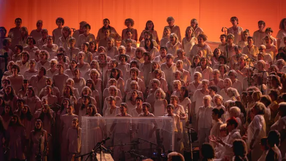 Les choristes du Grand Choral des Nuits de Champagne en 2024 à Troyes