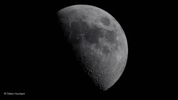 Photo de la Lune © Cédric Humbert, astrophotographe