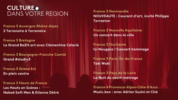 Culture dans votre région 29 janvier 2025