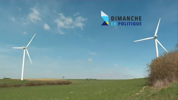 Dimanche en politique Europe - pacte vert européen -  CREDIT FTV Eoliennes - Dimanche en politique Europe débat sur le pacte vert européen