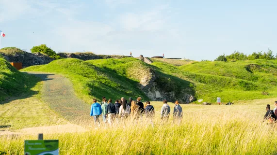 Les élèves du collège sont sur le site de Verdun