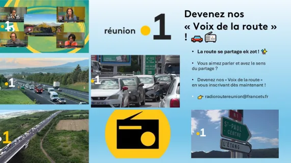La route se partage ek zot ! ✨ Vous aimez parler et avez le sens du partage ? Devenez nos « Voix de la route » en vous inscrivant dès maintenant !👉 radioroutereunion@francetv.fr