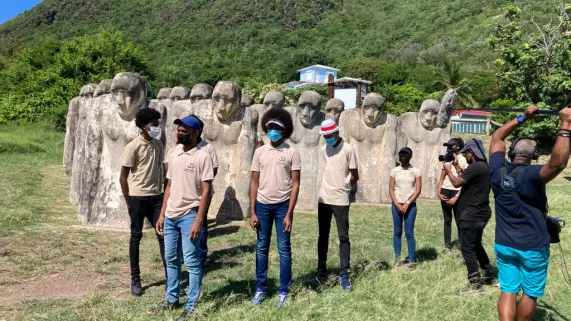 La Belle Harangue : élèves du Lycée Joseph Gaillard au Cap 110 au Diamant