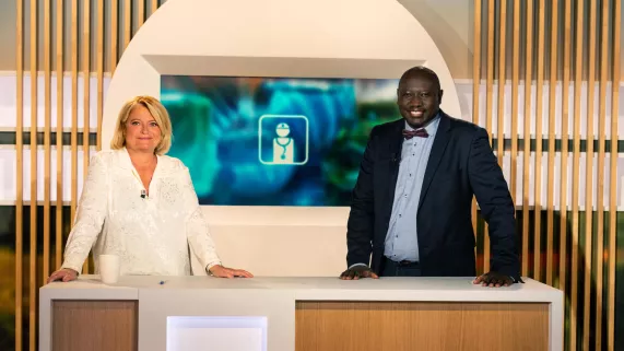 Marina Carrère d'Encausse et Jean-Marc Sène