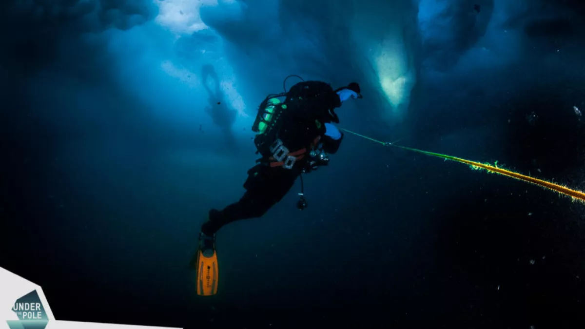 Lucas Santucci plongée sous iceberg Lucas Santucci