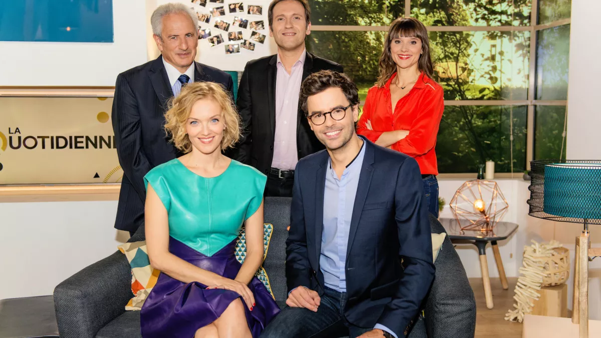 Gérard Michel, Maya Lauqué, Fabien Bordu, Thomas Isle et Mélanie Taravant. © Jérémie Lamarch LA QUOTIDIENNE