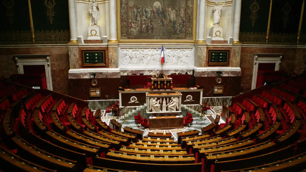 l'hémicycle de l'Assemblée Nationale