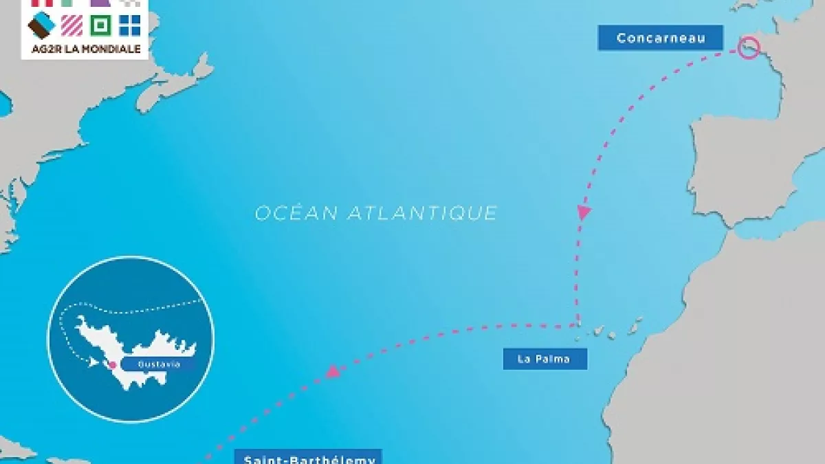 Parcours de la Transat AG2R, La Mondiale 2016 Parcours