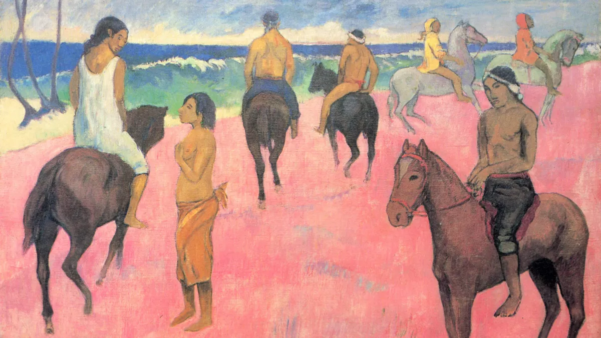 « Cavaliers sur plage », 1902 (détail), de Paul Gauguin © CPB Films « Cavaliers sur plage », 1902 (détail), Paul Gauguin