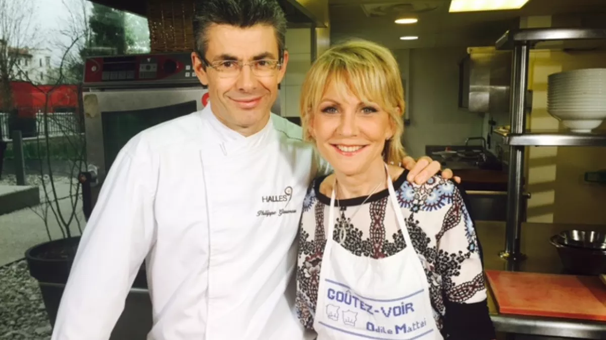 Philippe Gauvreau et Odile Mattéi en cuisine