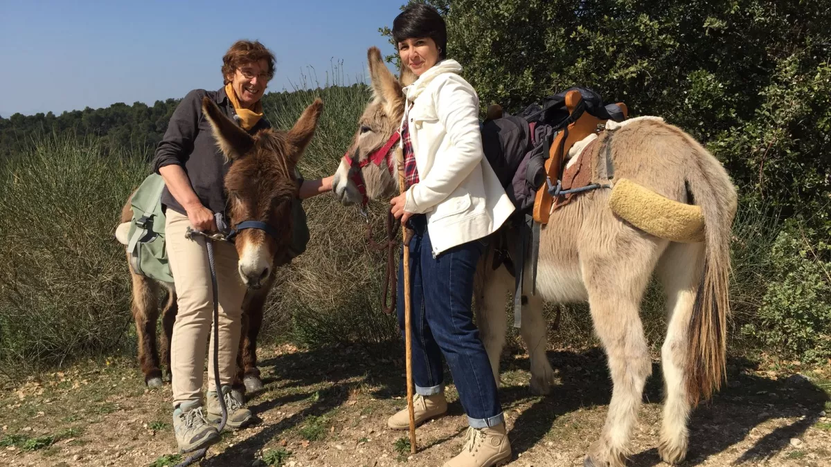 Carine Aigon avec l'une de ses invitées