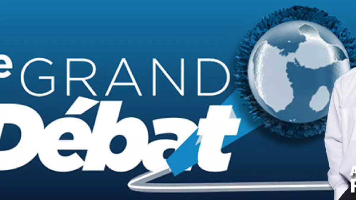 LE GRAND DÉBAT Visuel de l'émission @infographie Patrick Augustine