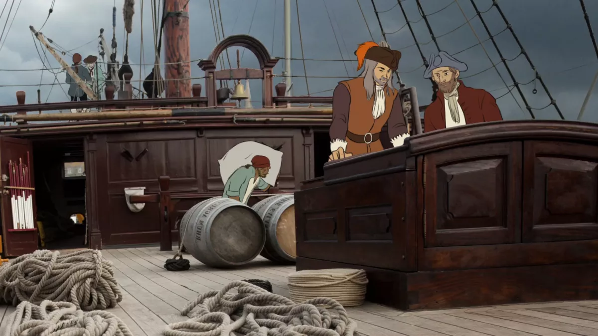 Moka Malo corsaire sur la bateau Moka Malo corsaire sur la bateau