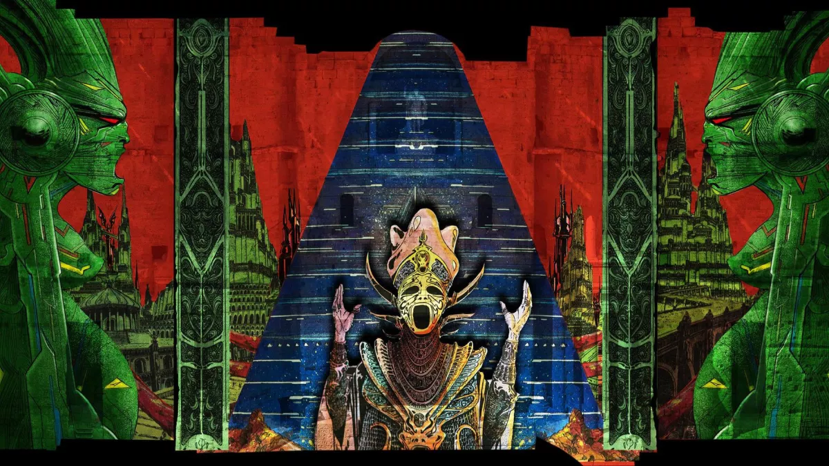 © DR / Philippe Druillet Dessin de Philippe Druillet projeté aux Chorégies d'Orange pendant Le Requiem de Verdi