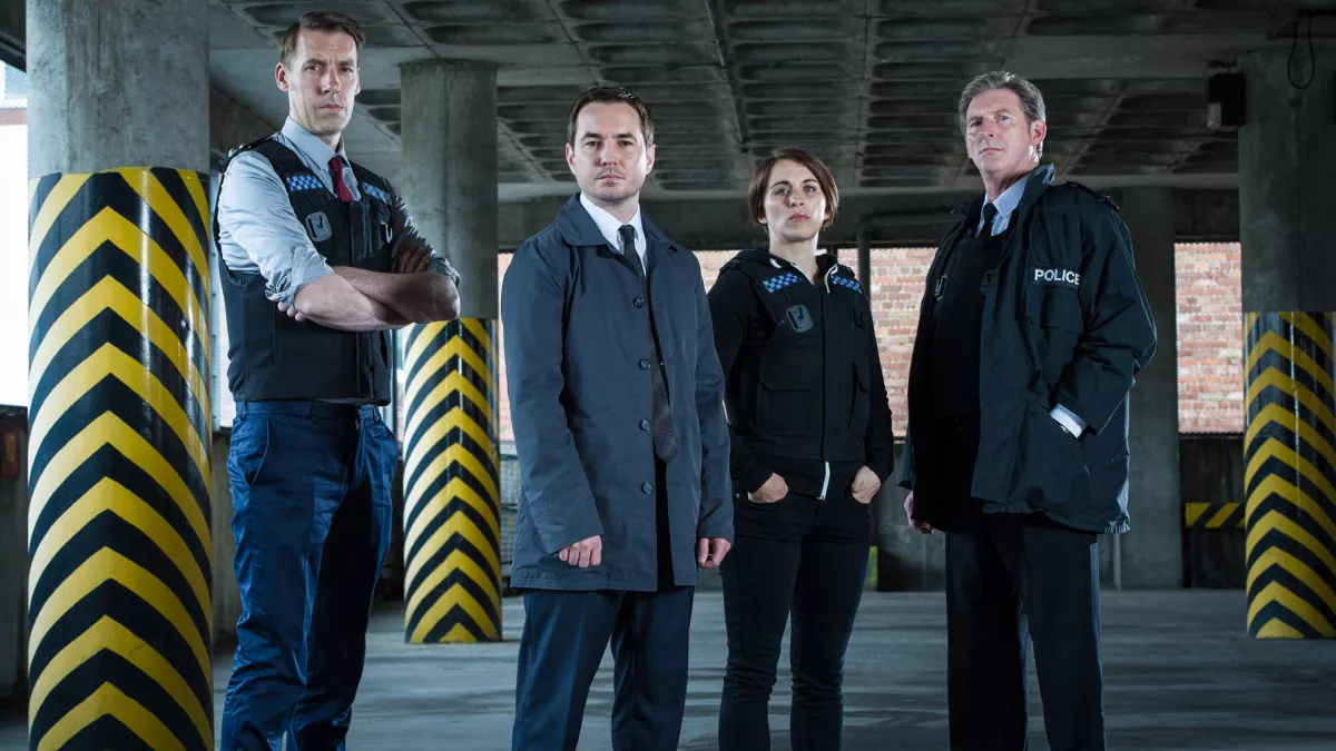 @World Productions Martin Compston, Vicky McClure, Adrian Dunban