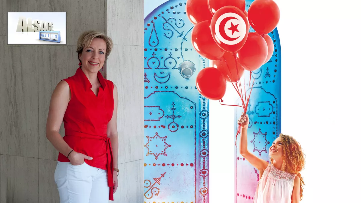 Astrid Servent présente Alsace matin à la Foire Européenne 2016