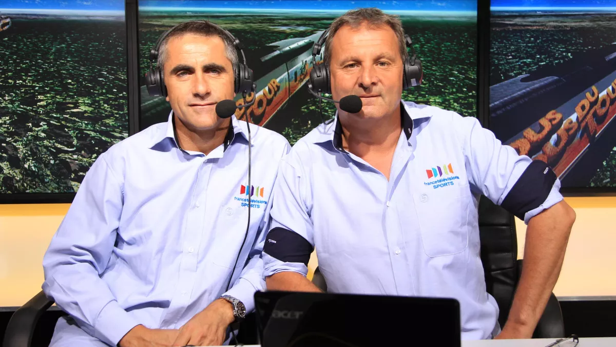 Gilles Gustine / FTV - Laurent Jalabert et Thierry Adam Portrait de Laurent Jalabert et Thierry Adam