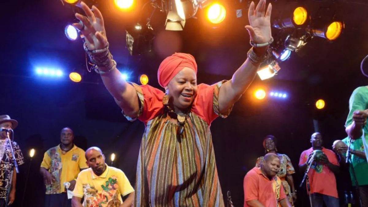 Gwoka Jazz Festival de 2015 Indestwas Ka enflamme le New Morning. © Willy Vainqueur