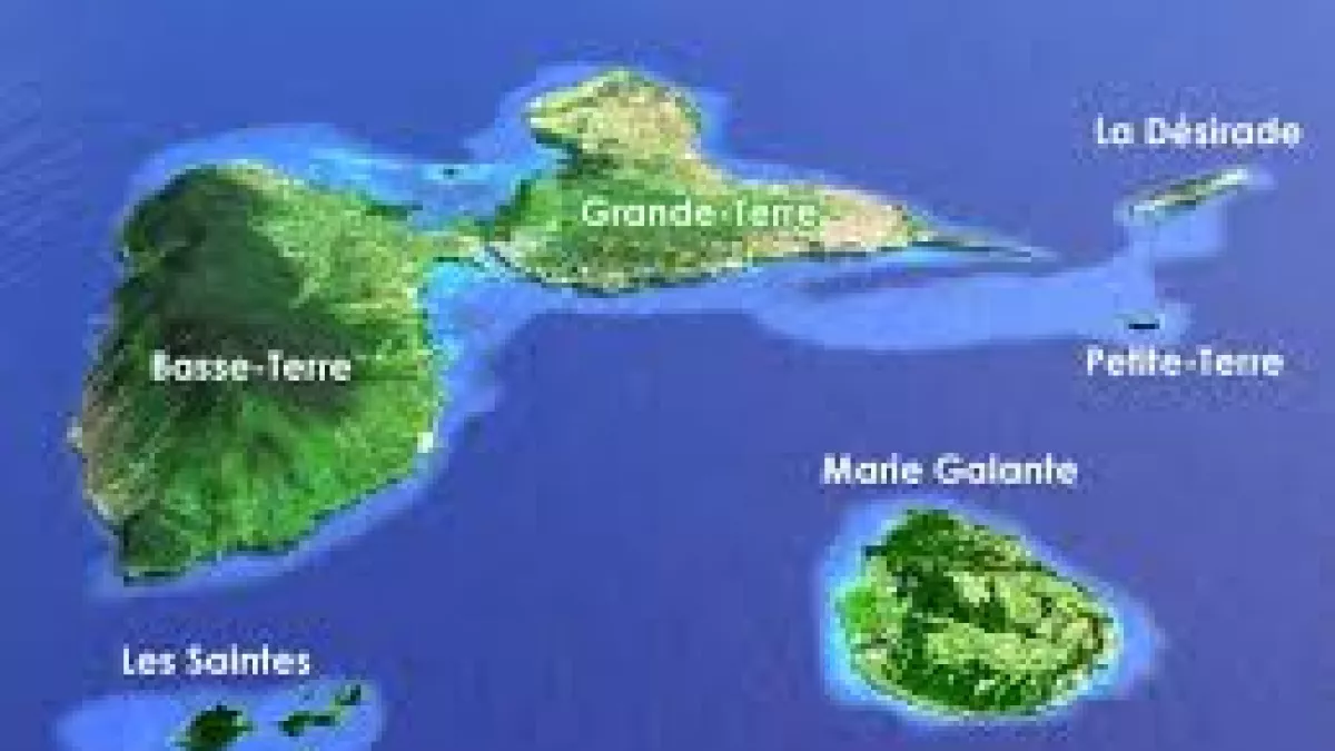Bonjou Guadeloupe carte de la guadeloupe @guadeloupe-guide.net