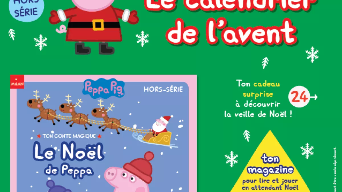 Calendrier de l'avent Peppa Pig