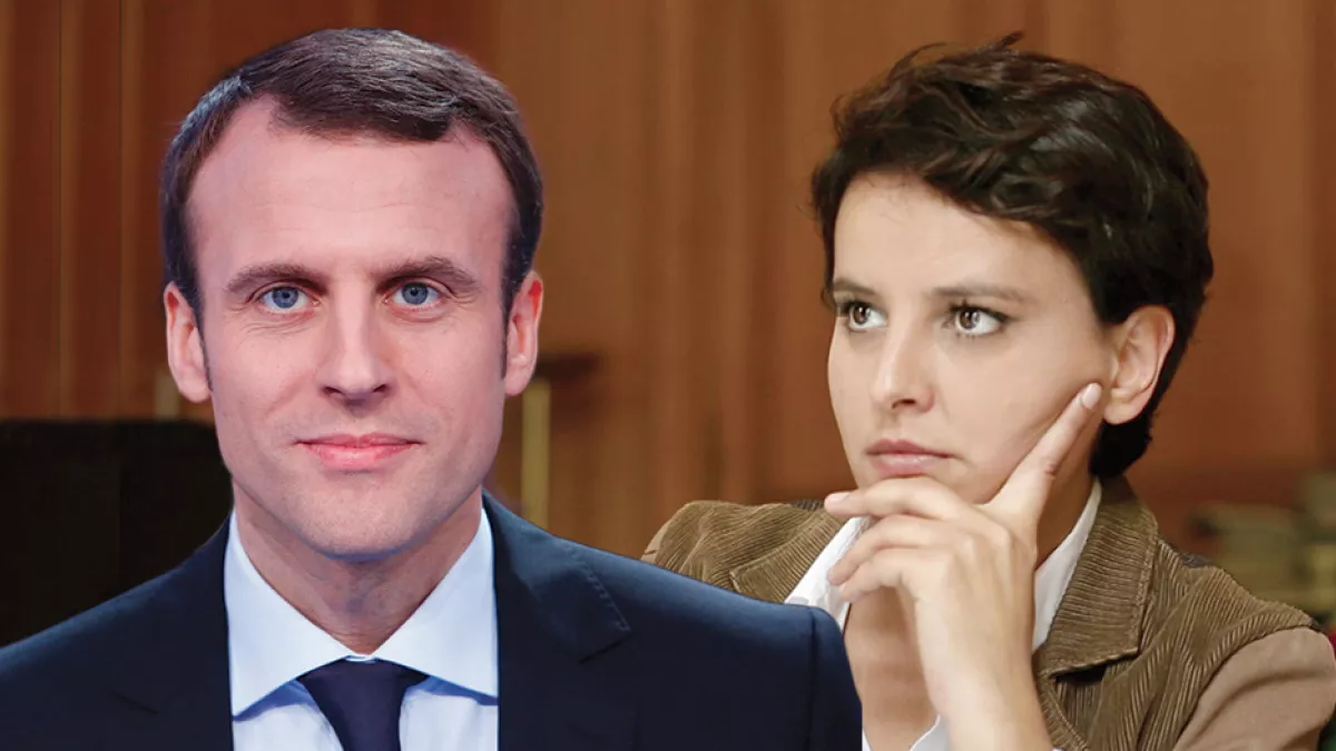 Macron et Vallaud-Belkacem Macron et Vallaud-Belkacem