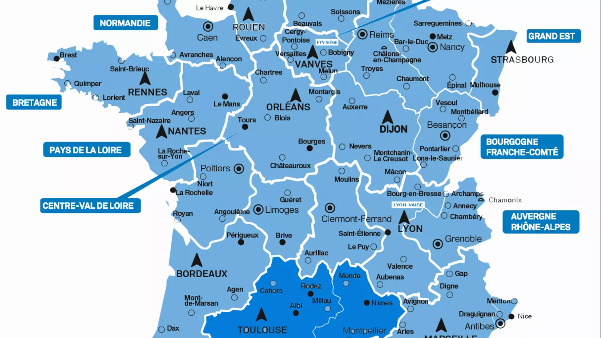 Carte de France Occitanie 2017