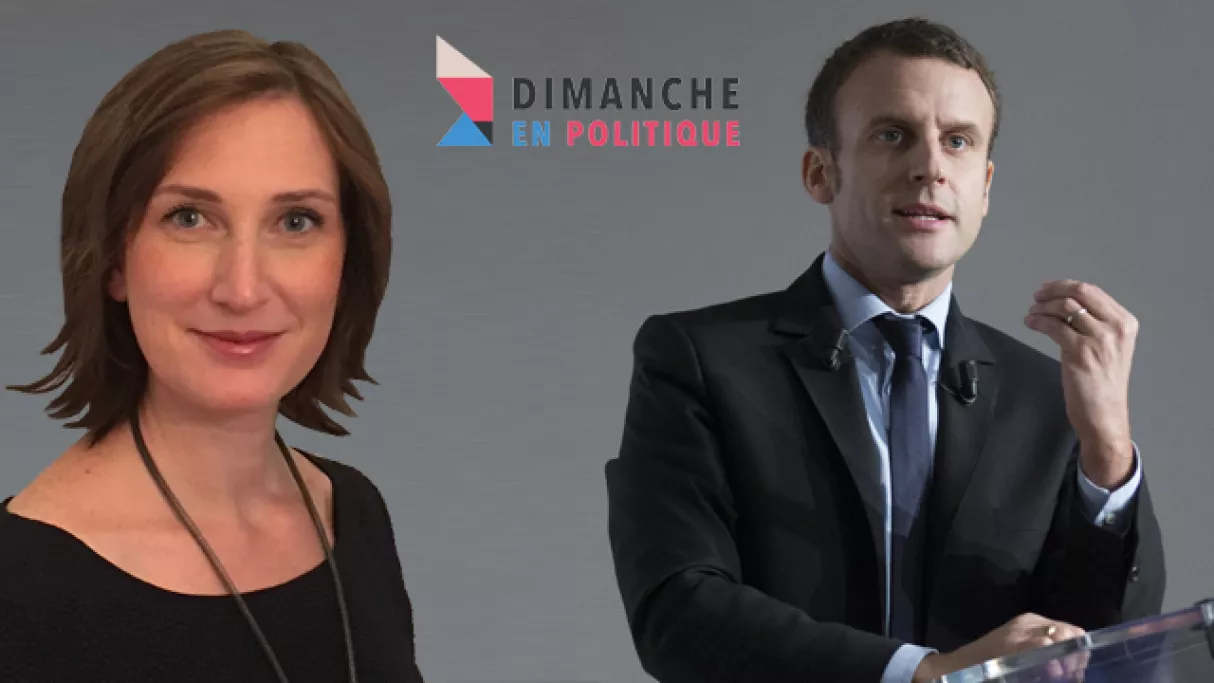 Carole Grandjean et Emmanuel Macron - © MaxPPP