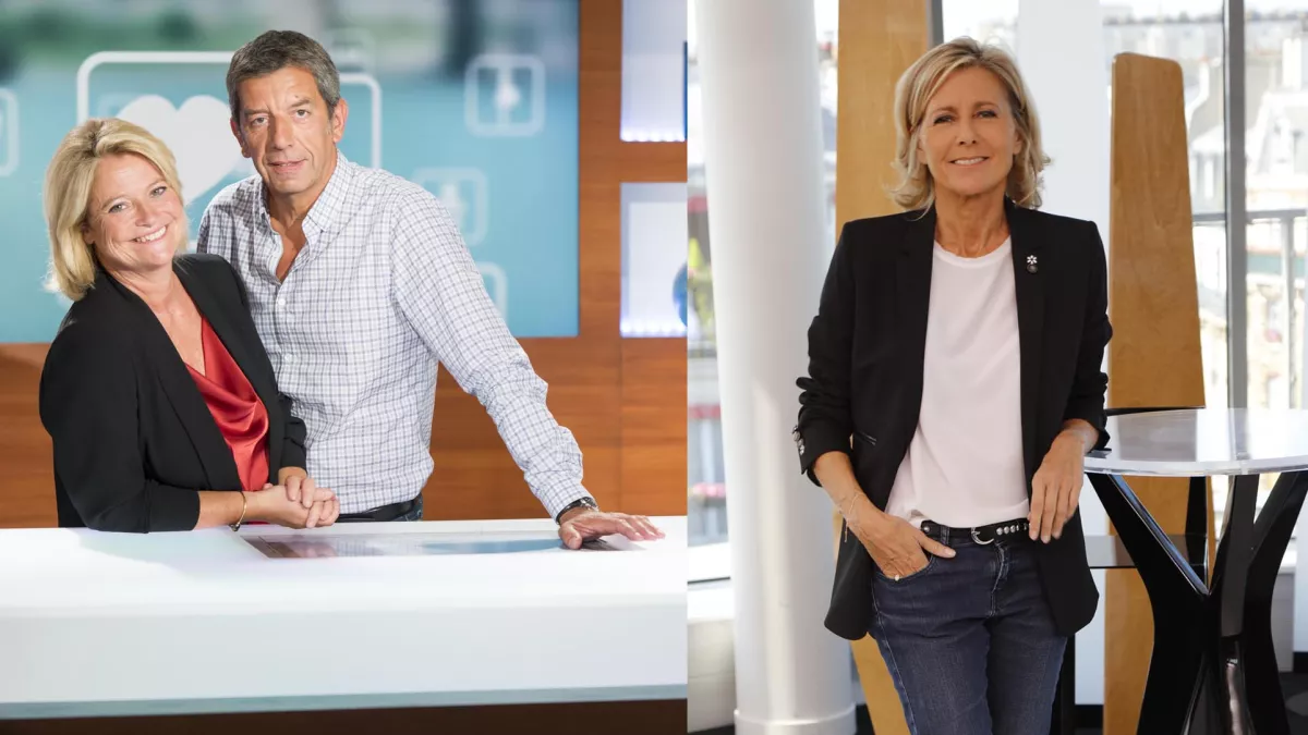 Marina Carrère d'Encausse, Michel Cymès, Claire Chazal Marina Carrère d'Encausse, Michel Cymès, Claire Chazal