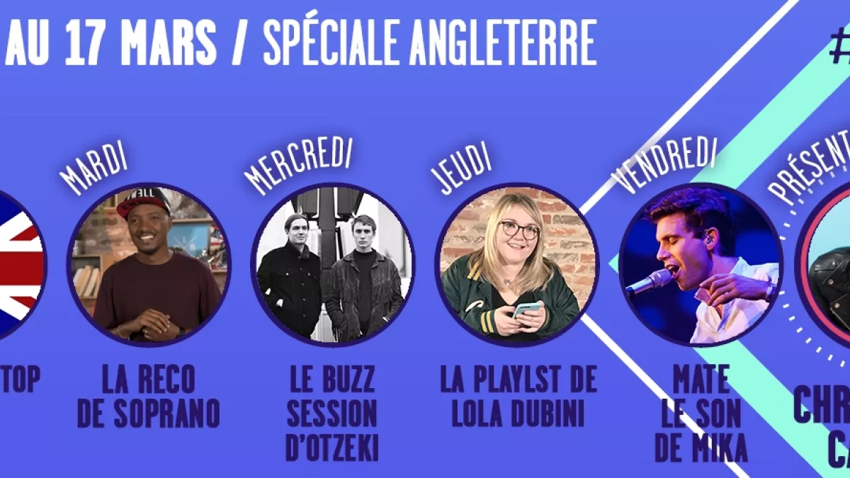 Programmation Monte le son "Spéciale Angleterre" - du lundi 13 au vendredi 17 mars Programmation Monte le son "Spéciale Angleterre" - du lundi 13 au vendredi 17 mars