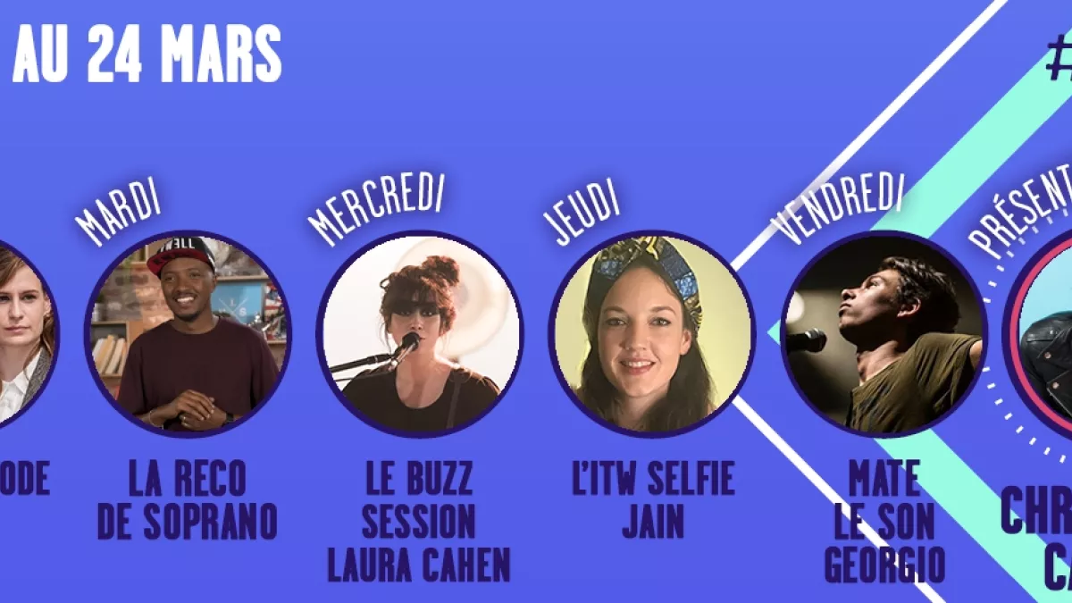 France 4 - Programmation Monte le son - semaine du 20 au 25 mars