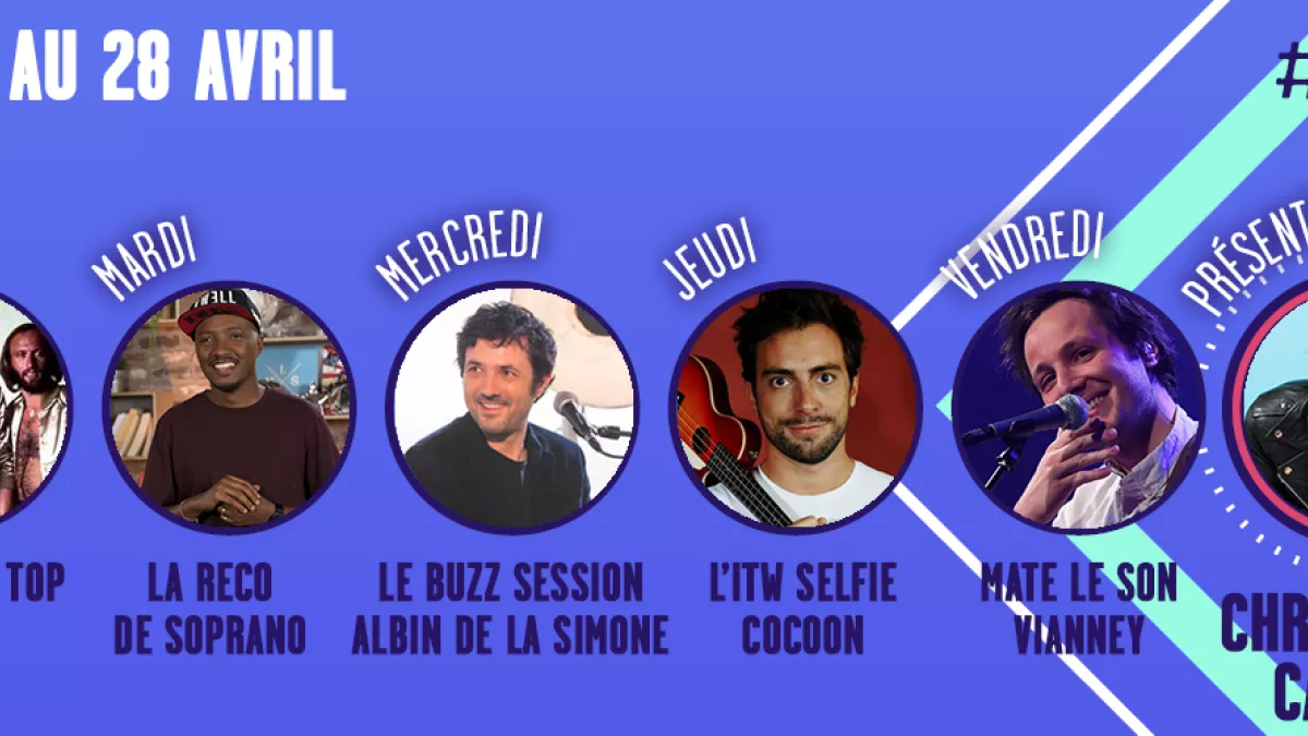 Programmation Monte le son - du lundi 24 au samedi 29 avril Programmation Monte le son - du lundi 24 au samedi 29 avril