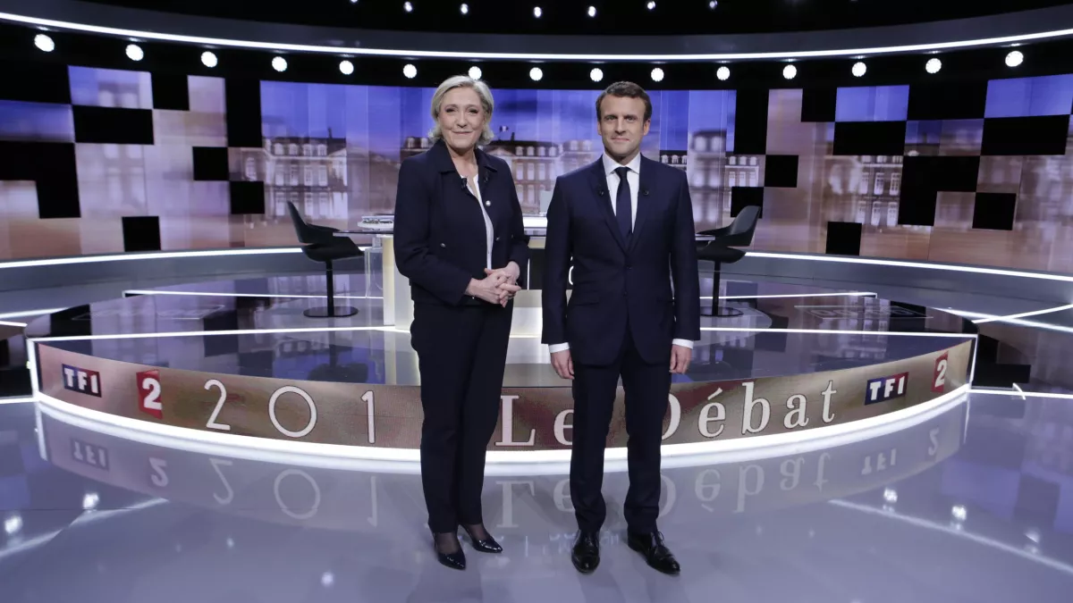 Marine Le Pen et Emmanuel Macron - © Christophe RUSSEIL/FTV