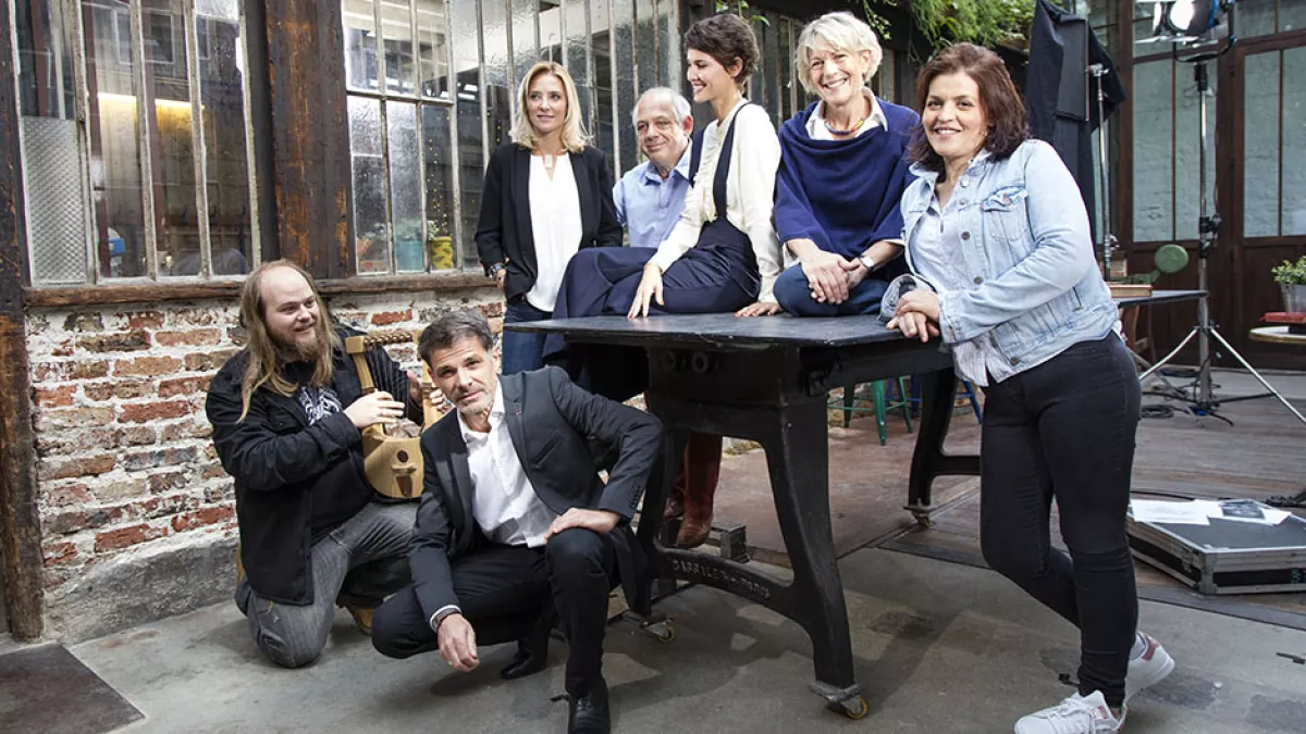 Les artisans et Eglantine Emeye © François Roelants Les artisans et Eglantine Emeye © François Roelants