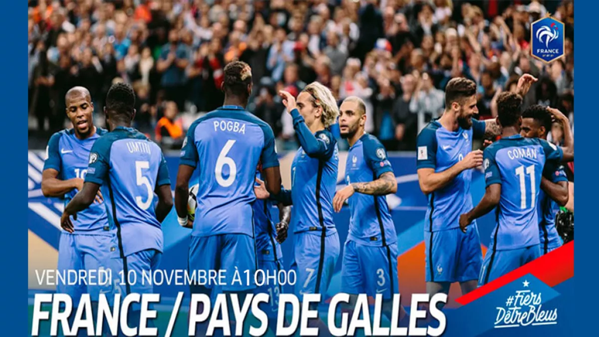 Fédération française de football- visuel modifié FOOT FRANCE PAYS DE GALLES