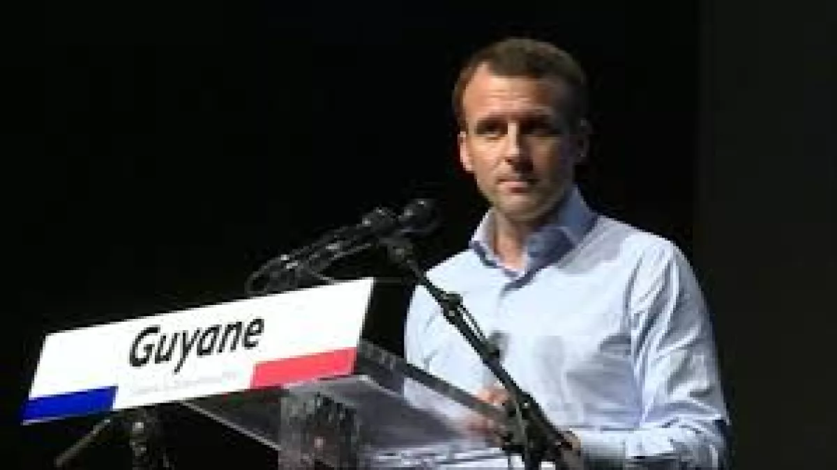 VOYAGE OFFICIEL PRÉSIDENT E. MACRON EN GUYANE Emmanuel Macron en Guyane @la1erefrancetvinfo.fr