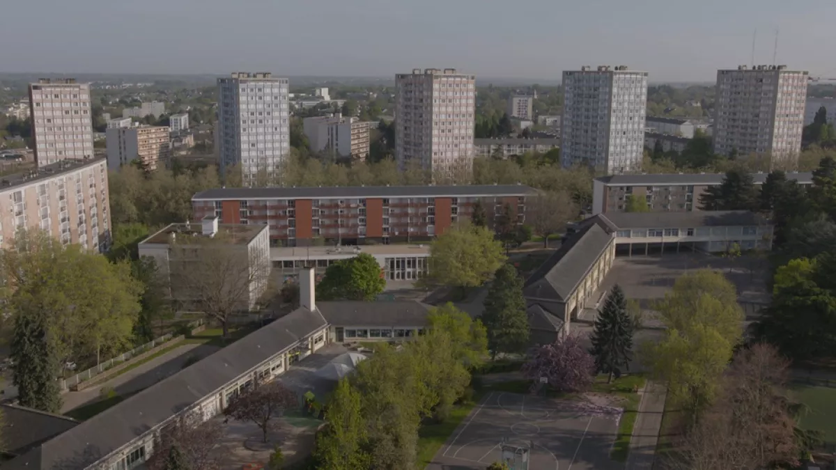 Quartier Maurepas à Rennes - vue aérienne Quartier Maurepas à Rennes - vue aérienne