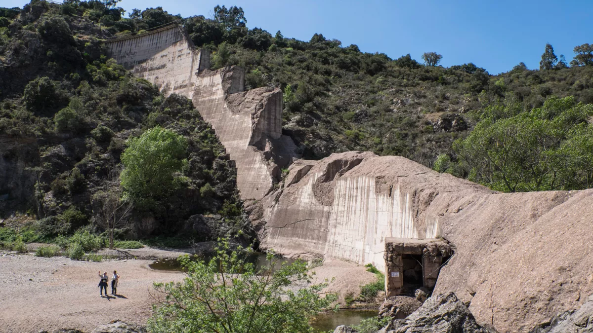 Les restes du barrage de Malpasset © MAXPPP malpasset