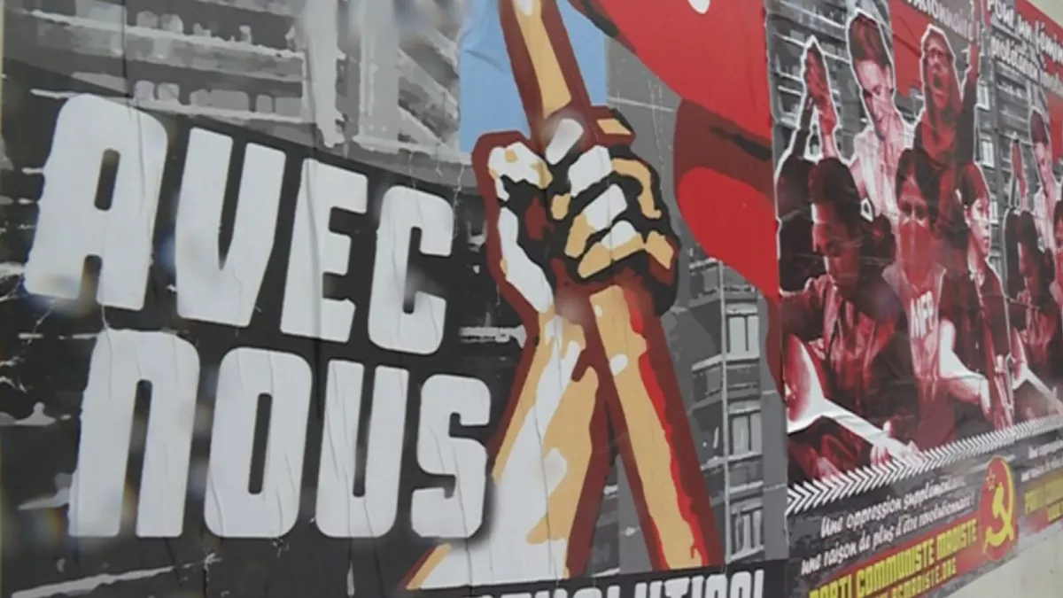 Affiche Mai 68 devant Nanterre Affiche Mai 68 devant Nanterre