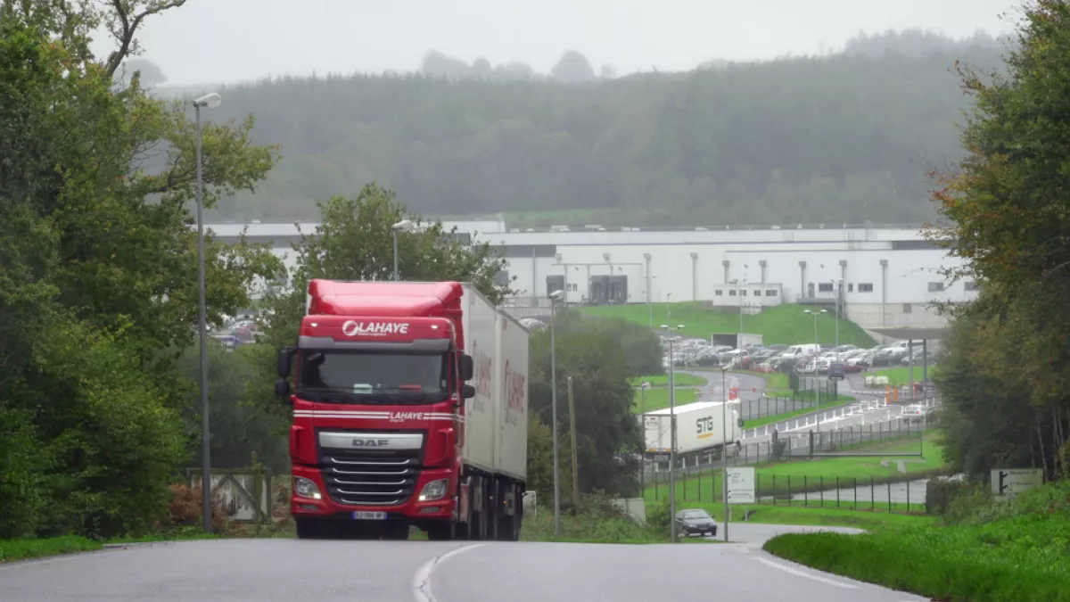 Collinée, à l'ombre de l'abattoir Abattoir au loin à Collinée