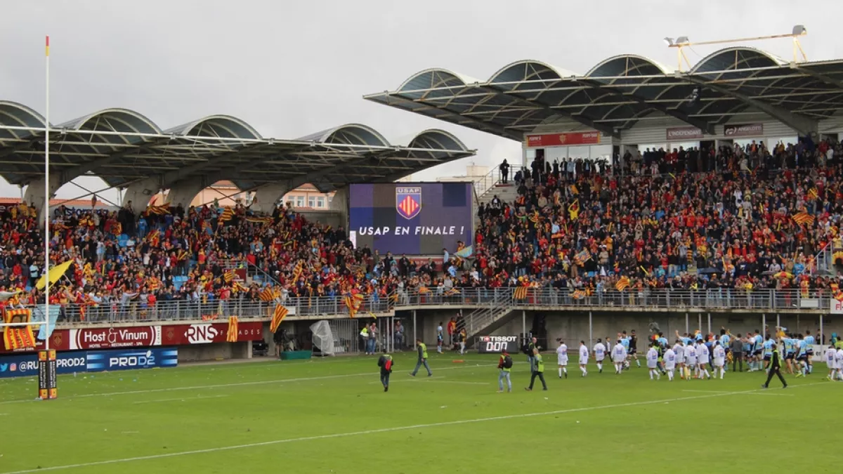 stade Aimé Giral lors de la 1/2 finale ©DMutel stade Aimé Giral lors de la 1/2 finale ©DMutel