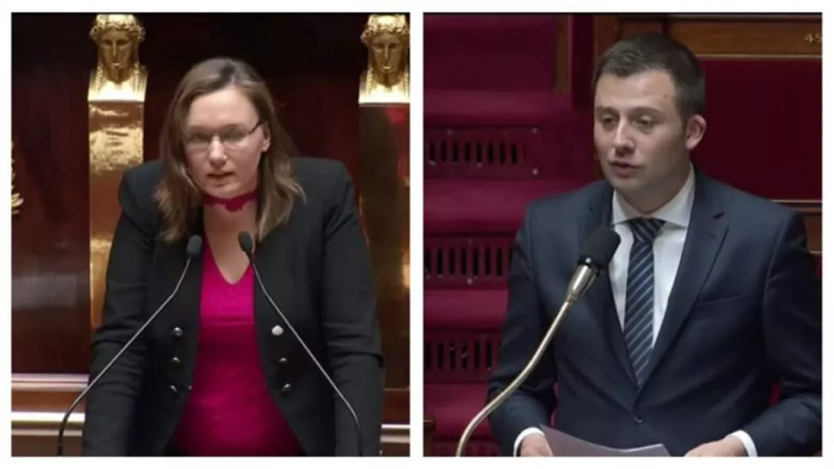 Fannette Charvier, LREM, et Ian Boucard, LR, respectivement député du Doubs et du Territoire de Belfort dep franche-comté