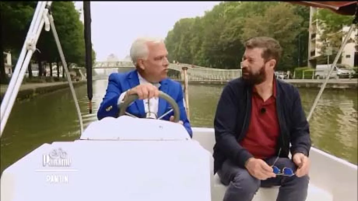 Frédérick Gersal et Yvan Hallouin sur le canal de l'Ourcq Frédérick Gersal et Yvan Hallouin sur le canal de l'Ourcq