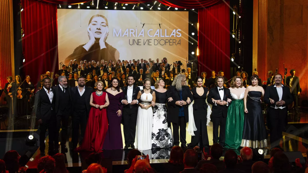 © Pierre Perusseau / Bestimage Exclusif - Enregistrement de l'Èmission "Maria Callas, une vie d'opÈra" au thÈ‚tre des Champs-ElysÈes ‡ Paris MARIA CALLAS, UNE VIE D'OPERA