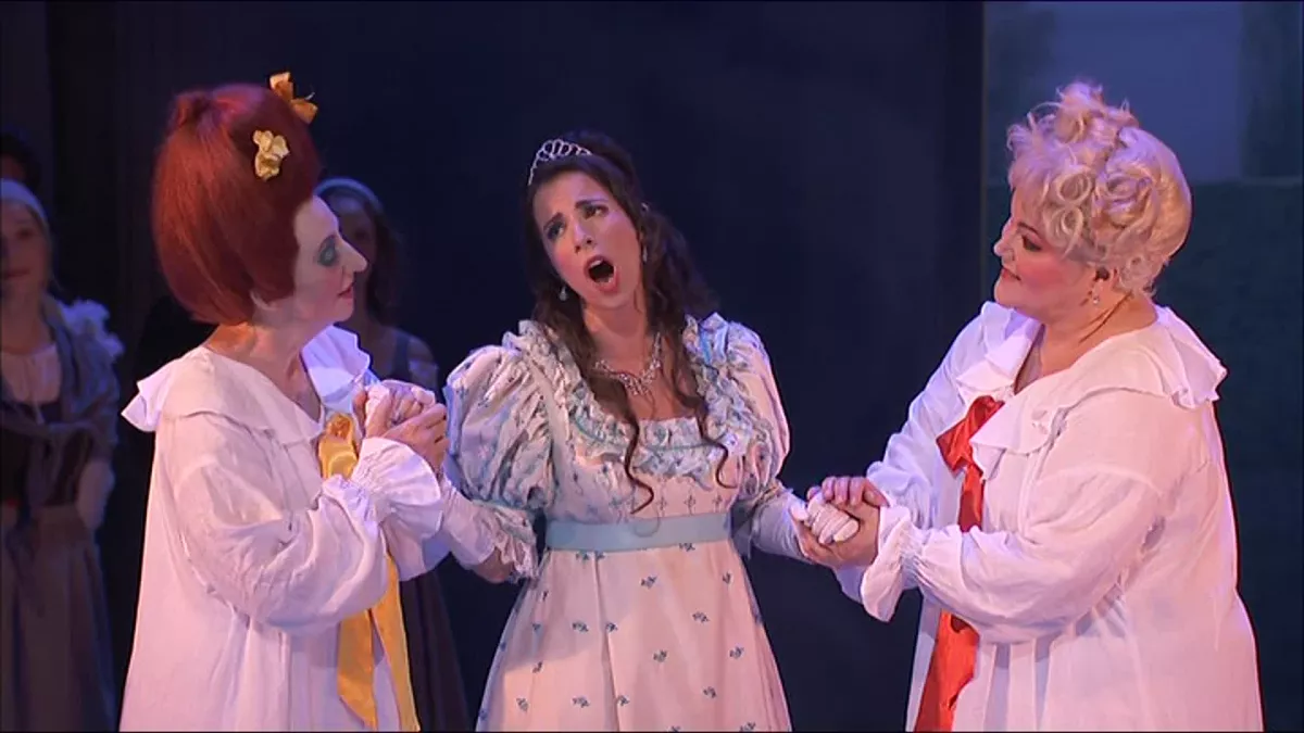 Angelina entourée de Clorinda et Tisbe Angelina entourée de Clorinda et Tisbe