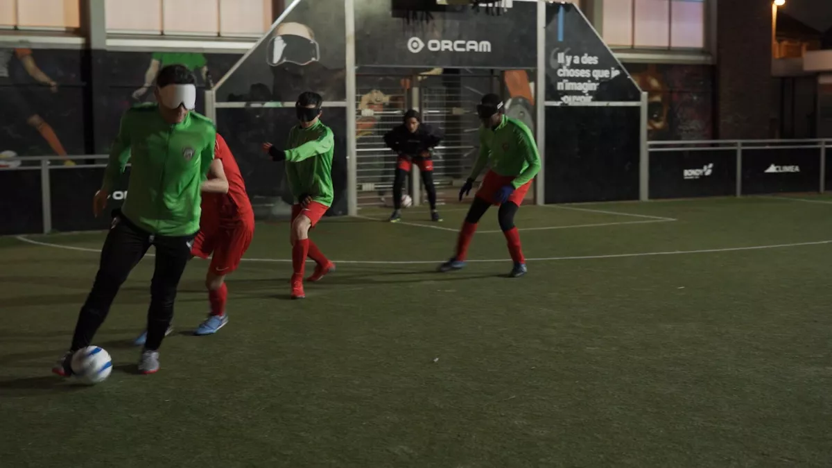 Foot les yeux fermés