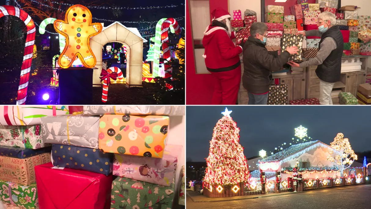 Images de Noël : illuminations et cadeaux